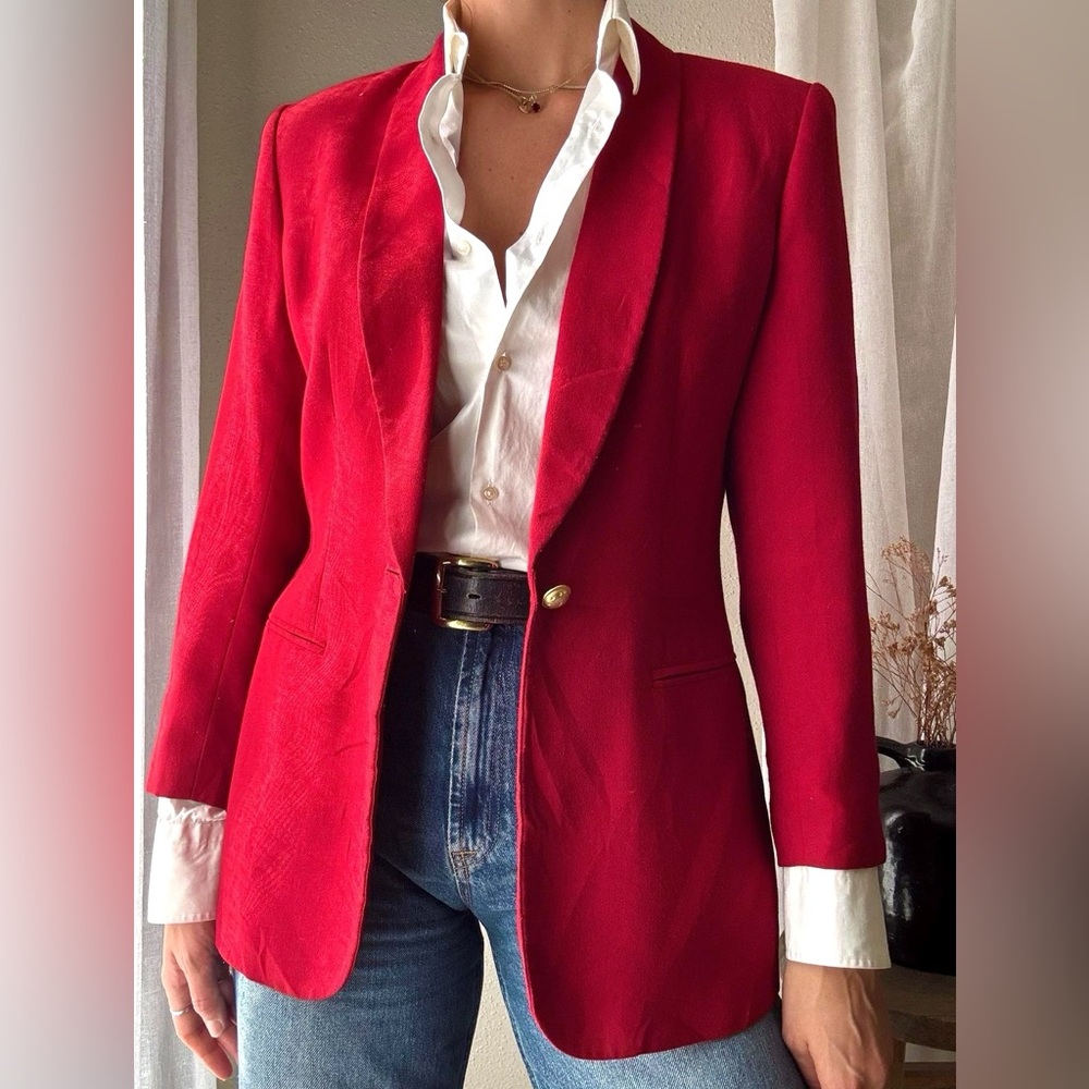 Red blazer